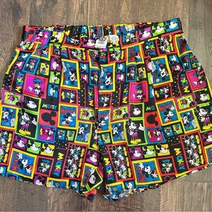 Vintage Mickey Mouse Silk Boxers XL Disney Good Night Graphic 90s